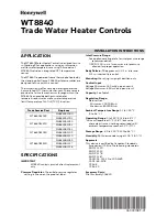 Preview for 1 page of Honeywell WT8840 Installation Instructions Manual
