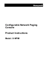 Preview for 1 page of Honeywell X-NPMI Product Instructions