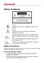 Preview for 2 page of Honeywell X-NPMI Product Instructions