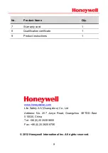 Preview for 9 page of Honeywell X-NPMI Product Instructions
