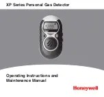 Honeywell XP Series Operating Instructions And Maintenance Manual preview