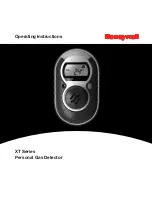 Preview for 1 page of Honeywell XT Series Operating Instructions Manual