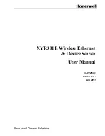 Honeywell XYR301E User Manual preview