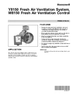 Preview for 1 page of Honeywell Y8150 User Manual