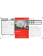 Preview for 1 page of Honeywell Y9120W Sundial RF2 Pack 4 User Manual