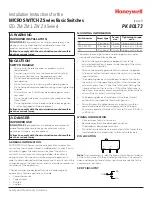 Honeywell Z Series Installation Instructions preview