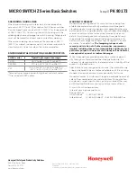 Preview for 2 page of Honeywell Z Series Installation Instructions