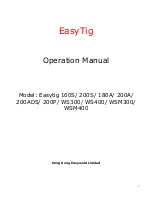 Hong Kong Easyweld Limited Easytig 160S Operation Manual preview