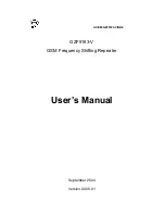 Preview for 1 page of Hongxin GZF9003-V User Manual