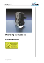 honle UVAHAND LED Operating Instructions Manual preview