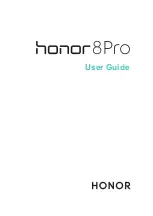 Предварительный просмотр 1 страницы honor 8 PRO User Manual