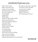 honor FlyPods Lite Quick Start Manual preview