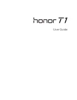 Предварительный просмотр 1 страницы Honr T1 User Manual