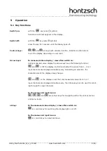 Preview for 9 page of Hontzsch flowtherm Ex Operating Instructions Manual