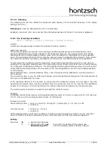 Preview for 15 page of Hontzsch flowtherm Ex Operating Instructions Manual