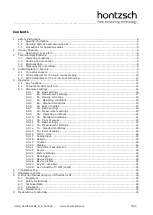 Preview for 3 page of Hontzsch flowtherm NT Operating Instructions Manual