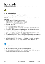 Preview for 4 page of Hontzsch flowtherm NT Operating Instructions Manual