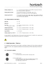 Preview for 9 page of Hontzsch flowtherm NT Operating Instructions Manual