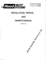 Preview for 1 page of Hood Seafurl 705 Installation Manual And Owner'S Manual