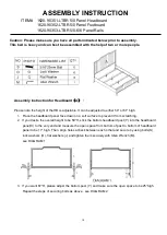 Preview for 1 page of Hooker Furniture 5/0 Panel Headboard 1620-90351-LTBR Assembly Instruction