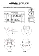 Preview for 1 page of Hooker Furniture 5070-75411 Assembly Instruction