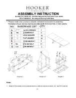 Preview for 1 page of Hooker Furniture 5751-75200T-95 Assembly Instruction