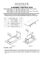 Hooker Furniture 5805-75200T-85 Assembly Instruction предпросмотр