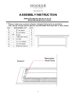 Preview for 1 page of Hooker Furniture Burnham Console 6960-85002-45 Assembly Instruction