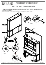 Preview for 2 page of Hooker Furniture Corsica Credenza Hutch 5180-10467 Assembly Instruction