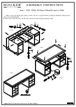 Предварительный просмотр 2 страницы Hooker Furniture House Blend Executive Desk 5892-10562-85 Assembly Instruction