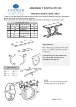 Предварительный просмотр 1 страницы Hooker Furniture KINSEY 5066-8016 Assembly Instruction