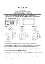 Hooker Furniture LEG DESK 1654-10458-DKW1 Assembly Instruction предпросмотр