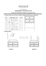 Preview for 1 page of Hooker Furniture Petit Bijou 5875-90016-95 Assembly Instruction