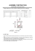 Hooker Furniture Ramsey Hall Console 638-85002 Assembly Instruction preview