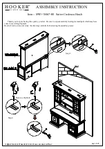 Предварительный просмотр 2 страницы Hooker Furniture Sutter Credenza Hutch 5981-10467-80 Assembly Instruction