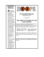 Hoops PD-P-G Owner'S Manual preview