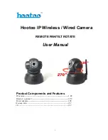 Hootoo IP Wireless / Wired Camera User Manual предпросмотр