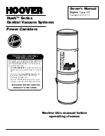 Предварительный просмотр 1 страницы Hoover 120 V 60 HZ Owner'S Manual