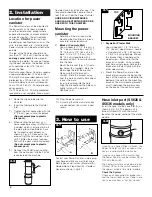 Предварительный просмотр 4 страницы Hoover 120 V 60 HZ Owner'S Manual