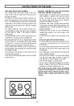 Preview for 12 page of Hoover 33001254 Instructions And Advice For Installing, Using And Servicing