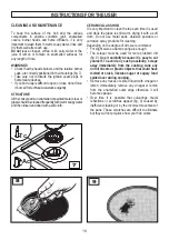 Preview for 19 page of Hoover 33001254 Instructions And Advice For Installing, Using And Servicing