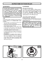 Preview for 29 page of Hoover 33001254 Instructions And Advice For Installing, Using And Servicing