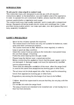 Preview for 3 page of Hoover 36900764 Installation And User Manual