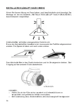 Preview for 58 page of Hoover 36900764 Installation And User Manual