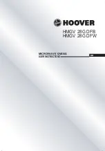 Preview for 1 page of Hoover 38900121 User Instructions