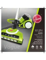 Предварительный просмотр 1 страницы Hoover 5012PH VOGUE Instruction Book