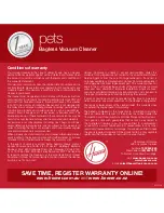 Предварительный просмотр 12 страницы Hoover 5014 pets Instruction Manual