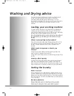 Preview for 12 page of Hoover 6+4 Kg Wash'n dry Sensor Instruction Book