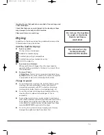 Preview for 13 page of Hoover 6+4 Kg Wash'n dry Sensor Instruction Book