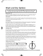 Preview for 18 page of Hoover 6+4 Kg Wash'n dry Sensor Instruction Book